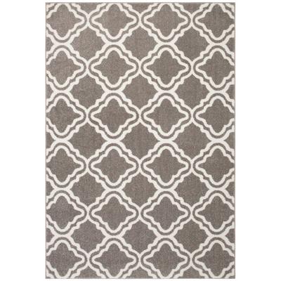 Teppich MY HOME "Debora" Gr. 6, grau, B:200cm H:13mm L:300cm, Obermaterial: 100% Polypropylen, Teppiche, Kurzflor Teppich, gemustert, geometrisches Design, weich Image