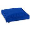 Sitzkissen H.O.C.K. "Classic Uni", blau (blau, unifarben), B:50cm H:10cm L:50cm, Polyacryl (dralon), Dekokissen_Sitzkissen_Kissenhüllen, 50/50 cm