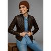 Lederjacke ALPENBLITZ "Athen", Damen, Gr. 34, braun, Obermaterial: 100% Lammnappaleder. Futter: 100% Polyester, unifarben, casual, sehr figurbetont kurz, Langarm abgesteppte Kante mit Reißverschluss, Jacken, aus weichem Lammnappaleder, figurbetonter...