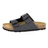 Pantolette LICO "Pantolette Bioline Man Soft", Gr. 42, grau, Synthetik, Schuhe