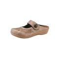 Clog FRANKEN-SCHUHE Gr. 40, grau (taupe) Damen Schuhe Clogs Sabots