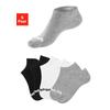 Sportsocken BENCH., Damen, Gr. 47-48, schwarz-weiß (2x schwarz, 2x weiß, 2x grau, meliert), Baumwollmischung, unifarben, elastisch, Socken, Sneakersocken verschwinden im Schuh
