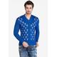 V-Ausschnitt-Pullover CIPO & BAXX Gr. L, blau Herren Pullover V-Ausschnitt-Pullover