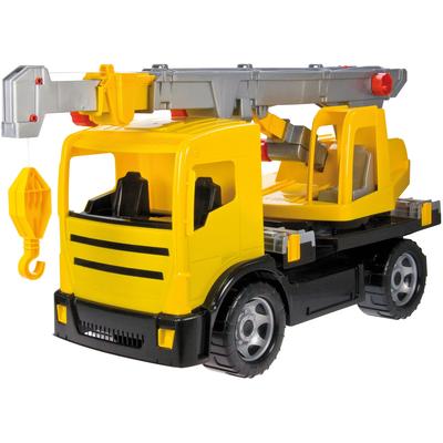 Spielzeug-Krankenwagen LENA "Giga Trucks, gelb-schwarz" Spielzeugfahrzeuge gelb Kinder Spielzeugautos Made in Europe