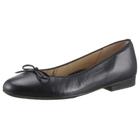 Ballerina ARA "SARDINIA", Damen, Gr. 5 (38), blau (dunkelblau), Glattleder, elegant, Schuhe, Loafer, Festtagsschuh, Business Schuh mit Schleife