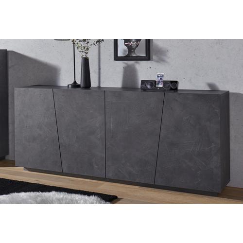 „Sideboard TECNOS „“Vega““ Sideboards grau (zement, optik) Sideboards Breite 200 cm“