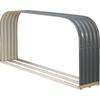 Kaminholzregal VITAVIA "Lignum 401, flach", grau, B:209,6cm H:99,8cm T:40,1cm, Metall, Kaminholzlager, BxTxH: 210x40x100 cm