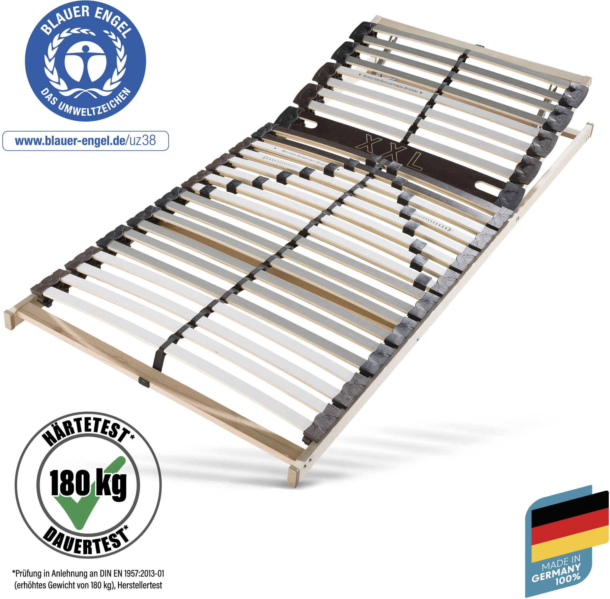 Lattenrost BECO "Universal LR-K H 5", bunt, B:100cm H:8,5cm L:200cm, Lattenroste, Lattenrost, extra stabil in Härte 5 = extrafest