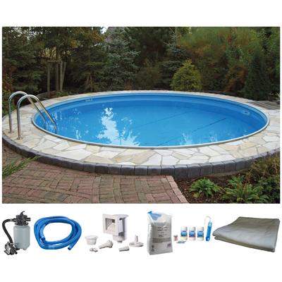Rundpool MY POOL BWT "PREMIUM inkl. umfangreichem Zubehör", weiß, H:120cm Ø:600cm, Schwimmbecken, Höhe 120 cm, in verschiedenen Größen erhältlich Image