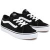 Sneaker VANS "Filmore Decon", Gr. 36,5, schwarz-weiß (schwarz, weiß), Textil, Leder, unifarben mit Farbeinsatz, sportlich, Schuhe Canvassneaker Sneaker low Skaterschuh, aus textilem Canvas-Material