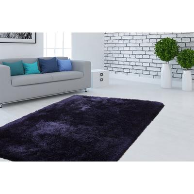 Hochflor-Teppich KAYOOM "Cosy" Gr. 4, blau, B:160cm H:80mm L:230cm, Kunstfaser, Teppiche, Besonders weiche Microfaser, dichter hochwertiger Langflor, Wohnzimmer Image