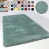 Hochflor-Teppich ESPRIT "Relaxx ESP-4150" Gr. 1, blau (türkis, grau), B:70cm H:25mm L:140cm, Kunstfaser, Teppiche, Wohnzimmer, sehr große Farbauswahl, weicher dichter Hochflor