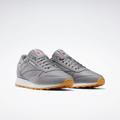 Sneaker REEBOK CLASSIC "CLASSIC LEATHER" Gr. 42, grau Schuhe Fußballschuhe