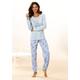 Pyjama VIVANCE DREAMS Gr. 40/42, blau (hellblau) Damen Homewear-Sets Pyjamas