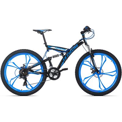 Mountainbike KS CYCLING "Topspin" Gr. 51, schwarz (schwarz, schwarz), Fahrräder, 51cm, 26 Zoll (66,04cm), für Herren, Kettenschaltung