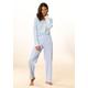 Pyjama VIVANCE DREAMS Gr. 40/42, weiß (hellblau, weiß) Damen Homewear-Sets Pyjamas