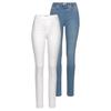 Jeansjeggings FLASHLIGHTS, Damen, Gr. 52, N-Gr, bleached, whi, Jeans, Obermaterial: 80% Baumwolle, 19% Polyester, 1% Elasthan. Obermaterial weiß: 78% Baumwolle, 21% Polyester, 1% Elasthan, Basic, eng lang, Jeans, enge Passform, Röhrenjeans,...
