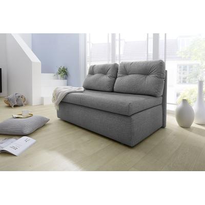 Schlafsofa JOCKENHÖFER GRUPPE "Torben", grau, B:130cm T:85cm, Microfaser (100% Polyester), Sofas, Platzsparendes Sofa mit Gästebettfunktion und Stauraum Image