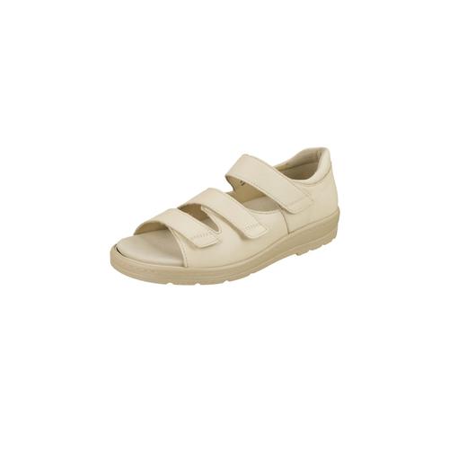 „Sandale NATURAL FEET „“Casablanca““ Gr. 38, beige Damen Schuhe Sandalen aus Glattleder“
