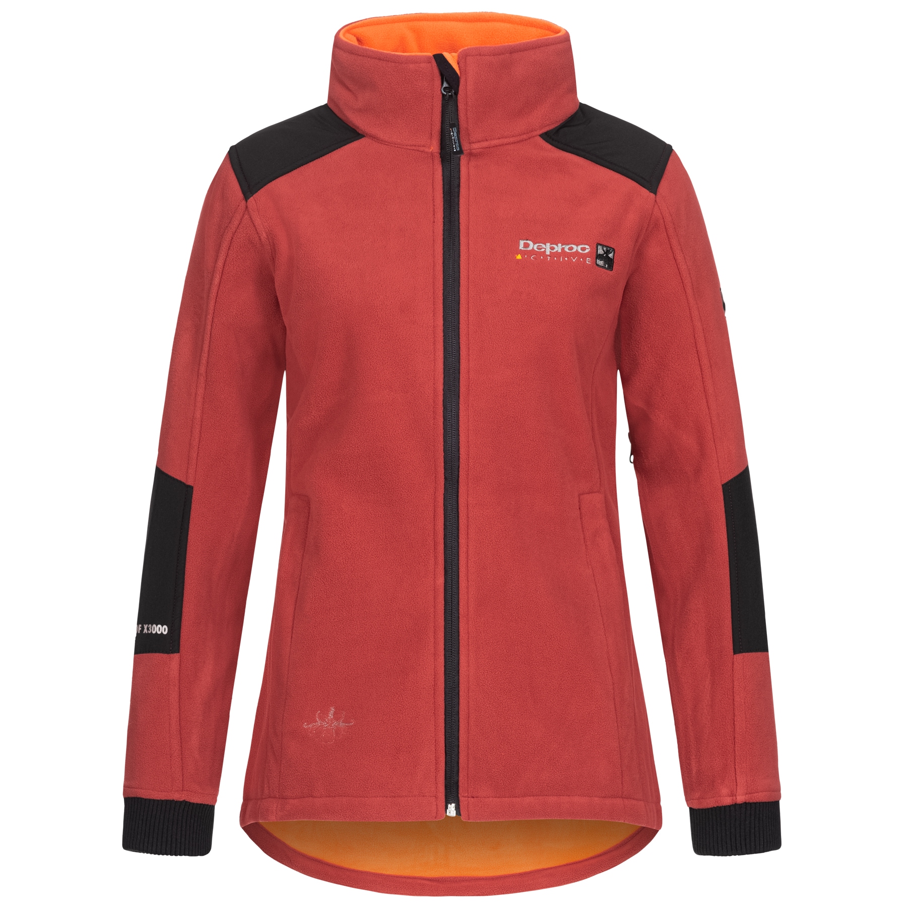 Outdoorjacke DEPROC ACTIVE "CANADA Women", Damen, Gr. 40/42 (M), rot, 96% Polyester; 4% Elastan, mit Daumenlöchern,mit Schneefang,mit verstellbarem Klettverschluss, Jacken Outdoorbekleidung Outdoorjacke Übergangsjacke, auch in Großen Größen erhältlich