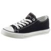 Sneaker DOCKERS BY GERLI, Damen, Gr. 37, schwarz, Textil, sportlich, Schuhe, mit dezenter Logo-Stickerei, Freizeitschuh, Halbschuh, Schnürschuh