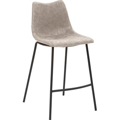 Barhocker MAYER SITZMÖBEL "mySOLO", grau (lichtgrau), B:49cm H:95,5cm T:55cm, 50% Polyurethan, 50% PVC, Hocker Image