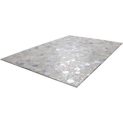 Fellteppich CALO-DELUXE "Scarllet 210" Gr. 2, bunt (silberfarben, grau), B:80cm H:8mm L:150cm, Leder, Kuhfell, Teppiche, echtes Rinderfell, Wohnzimmer Image