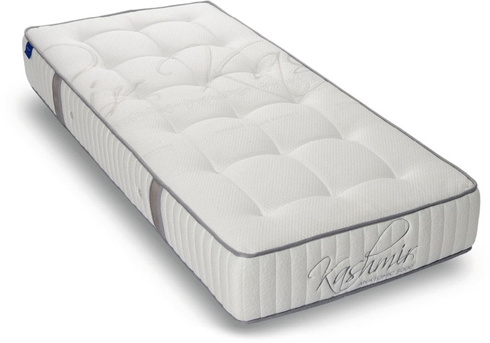 Taschenfederkernmatratze REVOR BEDDING "Anatomic FIX 1000 Visko" Gr. 3, weiß, B:180cm H:28cm L:200cm, Bezug: 63% Polyester, 34% Viskose, 3% Kaschmir. Steppfüllung: 100% Polyurethan, Matratzen, Matratze mit dynamischem ANATOMIC Federkern,... Image