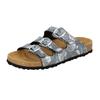 Pantolette LICO "Pantolette Bioline Lady Power", Gr. 37, grau, Synthetik, Schuhe, Topseller