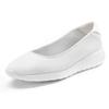 Ballerina LASCANA, Damen, Gr. 39, weiß, Obermaterial: 100% Textilmaterial. Futter: 100% Textilmaterial. Decksohle: 100% Textilmaterial. Laufsohle: 100% Synthetik, unifarben, sportlich, Schuhe, Freizeitschuh, Slipper, Halbschuh, Sneaker Slip-In,...