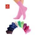 Freizeitsocken H.I.S Gr. 39-42, bunt (1 x rosa, 1 pink, altrosa, 3 blau, braun, 2 grün, ecru) Damen Socken Multipacks