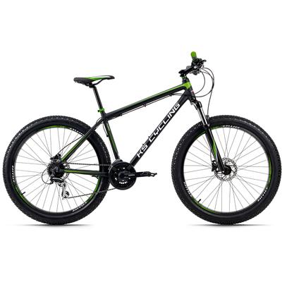 Mountainbike KS CYCLING "Xceed" Gr. 50, schwarz (schwarz, schwarz), Fahrräder, 50cm, 27,5 + Zoll (69,85cm), für Herren, Kettenschaltung