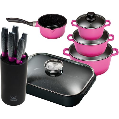 Topf-Set KING Töpfe Gr. +, lila (violett) Topfsets Topf Induktion