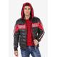 Steppjacke CIPO & BAXX Gr. M, schwarz (schwarz, rot) Herren Jacken Steppjacken