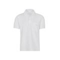 Poloshirt TRIGEMA "TRIGEMA Polohemd mit Brusttasche" Gr. XL, weiß Herren Shirts Kurzarm