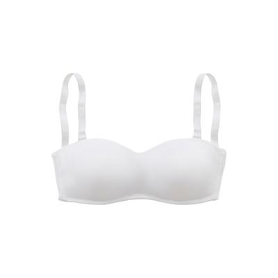 T-Shirt-BH LASCANA, Damen, Gr. 75, Cup D, weiß, Microtouch, Obermaterial: 85% Polyamid, 15% Elasthan, Basic, BHs BH Bügel-BH Trägerlose-BH T-Shirt-BH Bandeau-BH, ohne Schale mit abnehmbaren Trägern, Basic Dessous Image