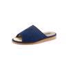 Pantoffel CLASSIC, Damen, Gr. 37, blau (marine), Textil, Schuhe Damenschuh Hausschuh Pantoffeln