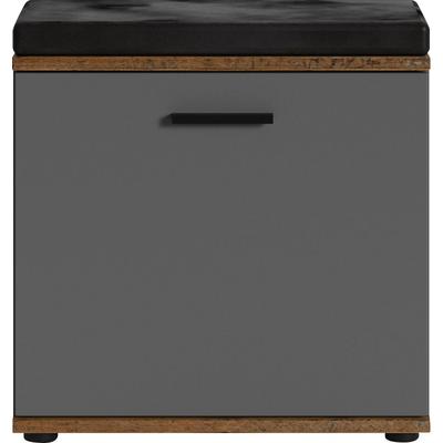 Sitzbank INOSIGN "Jakob", grau (anthrazit, old wood), B:48,5cm H:49cm T:30cm, Sitzbänke, Garderobenbank Sitzbank, Breite 48,5 cm Image