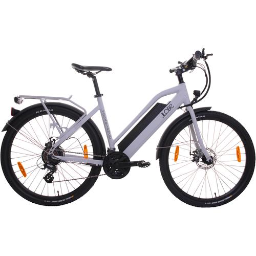 "E-Bike LLOBE ""Voga Bianco"" E-Bikes Gr. 48 cm, 27,5+ Zoll (69,85 cm), weiß (matt, weiß) E-Bikes E-Bike"