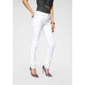 Slim-fit-Jeans ARIZONA "Curve-Collection" Gr. 50, N-Gr, weiß (white) Damen Jeans Röhrenjeans