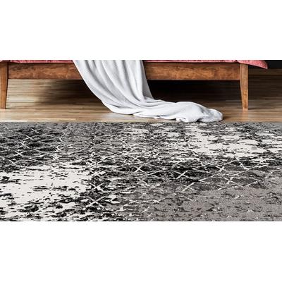 Teppich CALO-DELUXE "Bello 200" Gr. 6, grau, B:200cm H:10mm L:290cm, Polyester, Baumwolle, Teppiche, Vintage Optik, Wohnzimmer Image