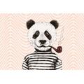 ARCHITECTS PAPER Fototapete "Atelier 47 Modern Panda 1" Tapeten Gr. B/L: 4 m x 2,7 m, bunt (hellorange, rot, schwarz) Fototapeten