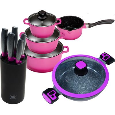 Topf-Set KING, lila (violett), Töpfe, Induktion