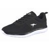 Sneaker KANGAROOS "Bumpy", Gr. 37, schwarz (jet, schwarz), Textil, Synthetik, sportlich, Schuhe Damenschuh Sneaker low, Topseller