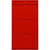 Schuhkipper HAMMEL FURNITURE "Mistral Schuhschrank, Schuhkommode, Schuhaufbewahrung", rot, B:70cm H:128cm T:32,5cm, Spanplatte, Sideboards, mit drei Schubladen für Schuhe, B: 70 cm, anpassungsbar Designmöbel