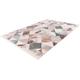 Teppich CALO-DELUXE "Miran 125" Teppiche Gr. B/L: 80 cm x 150 cm, 12 mm, 1 St., rosa (lachs, grau) Esszimmerteppiche Vintage Design, mit Fransen, Wohnzimmer