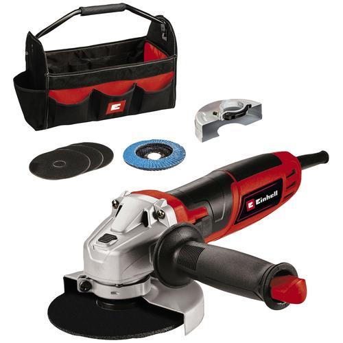 „EINHELL Winkelschleifer „“TC-AG 125/850 Kit““ Schleifmaschinen rot (rot, schwarz) Winkelschleifer“