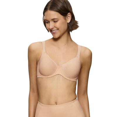 Bügel-BH TRIUMPH "Modern Soft+Cotton W", Damen, Gr. 100, Cup C, beige (neutral beige), Microtouch, Obermaterial: 39% Bau