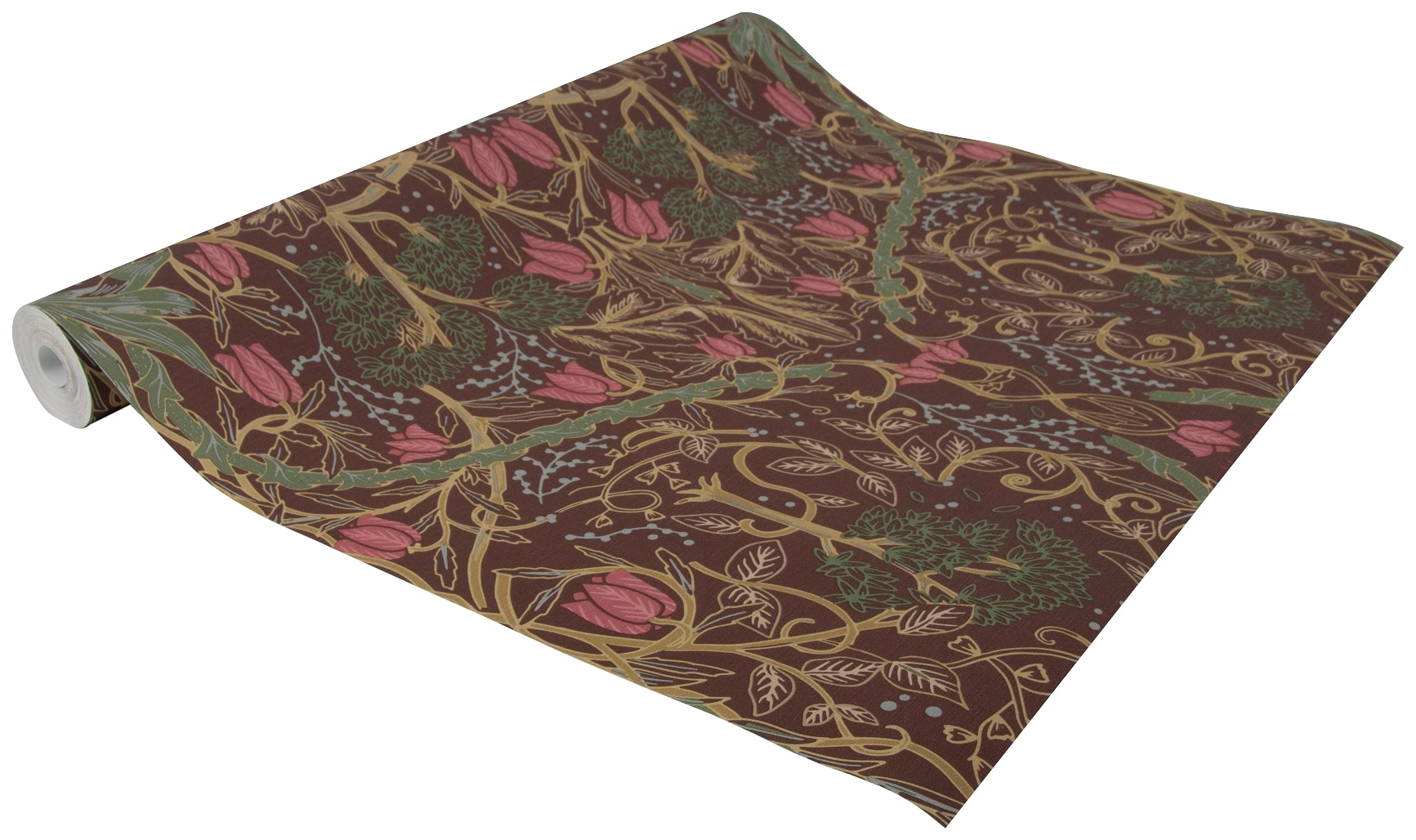 Vliestapete SUPERFRESCO EASY "Lauri - Bordeaux", rot (burgund), B:0,52m L:10m, Vlies, Tapeten, FSC zertifiziert, mit lebhaftem Druck, 10 Meter Länge