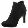 High-Heel-Stiefelette TAMARIS, Damen, Gr. 41, schwarz, Textil, elegant, Schuhe, Abendmode, High-Heel-Stiefelette, Ankleboots im femininen Look